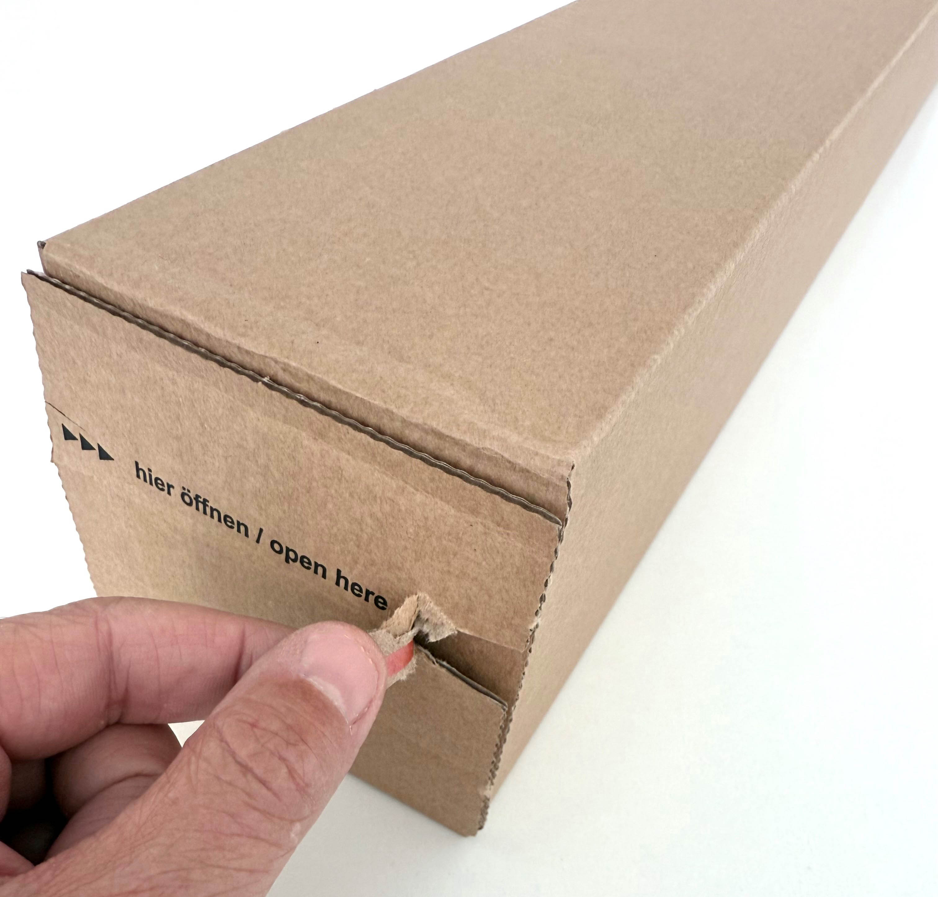 Tube carré bande adhésive