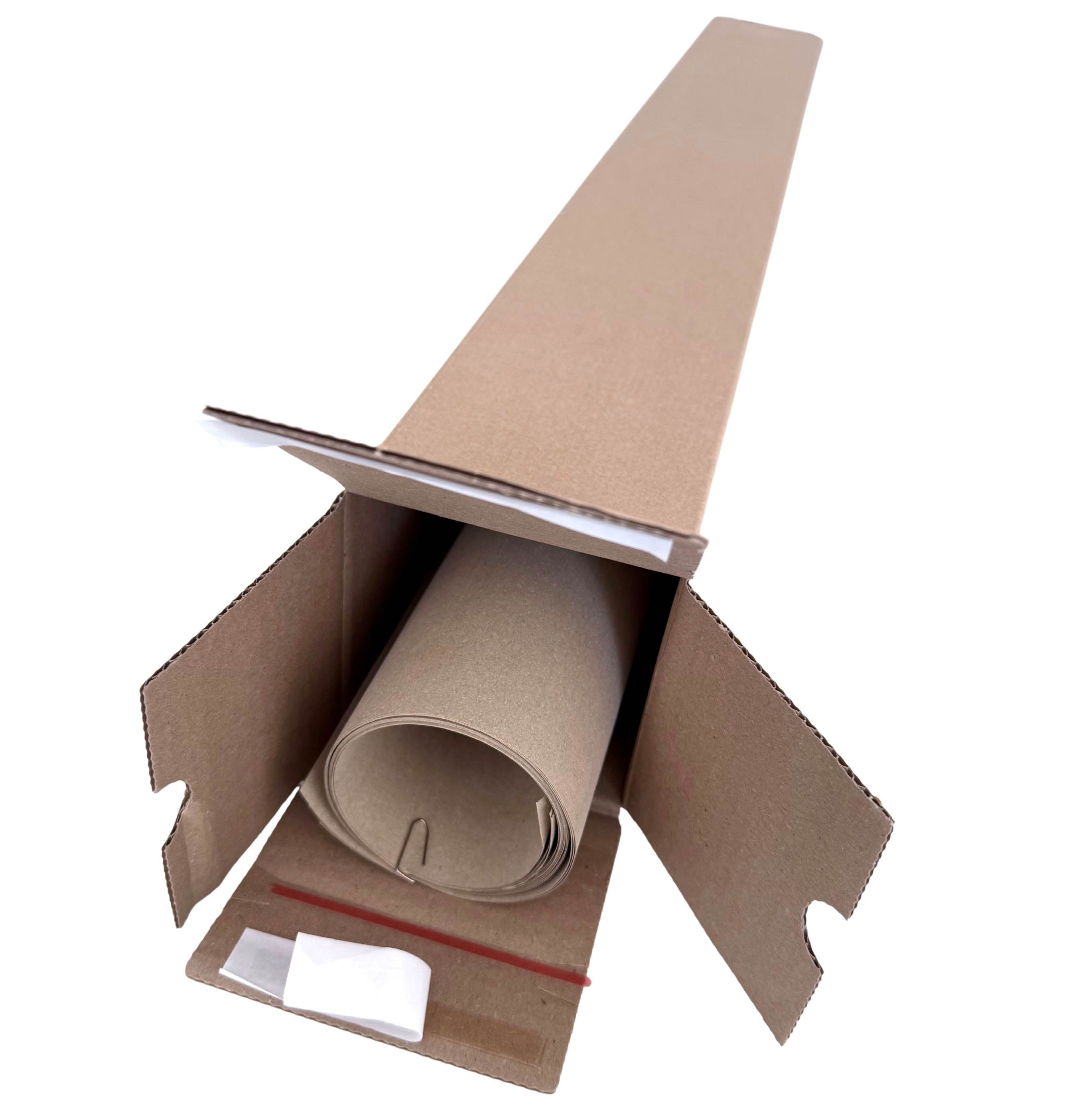 Tube carré bande adhésive