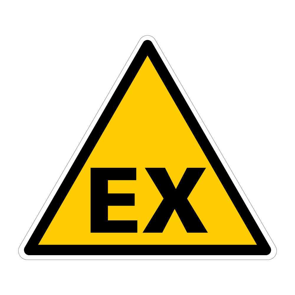 Panneau Danger EX matières explosives