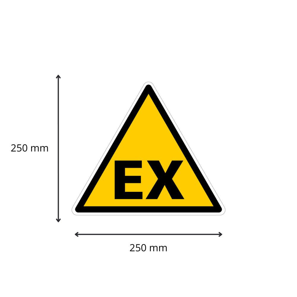 Panneau Danger EX matières explosives