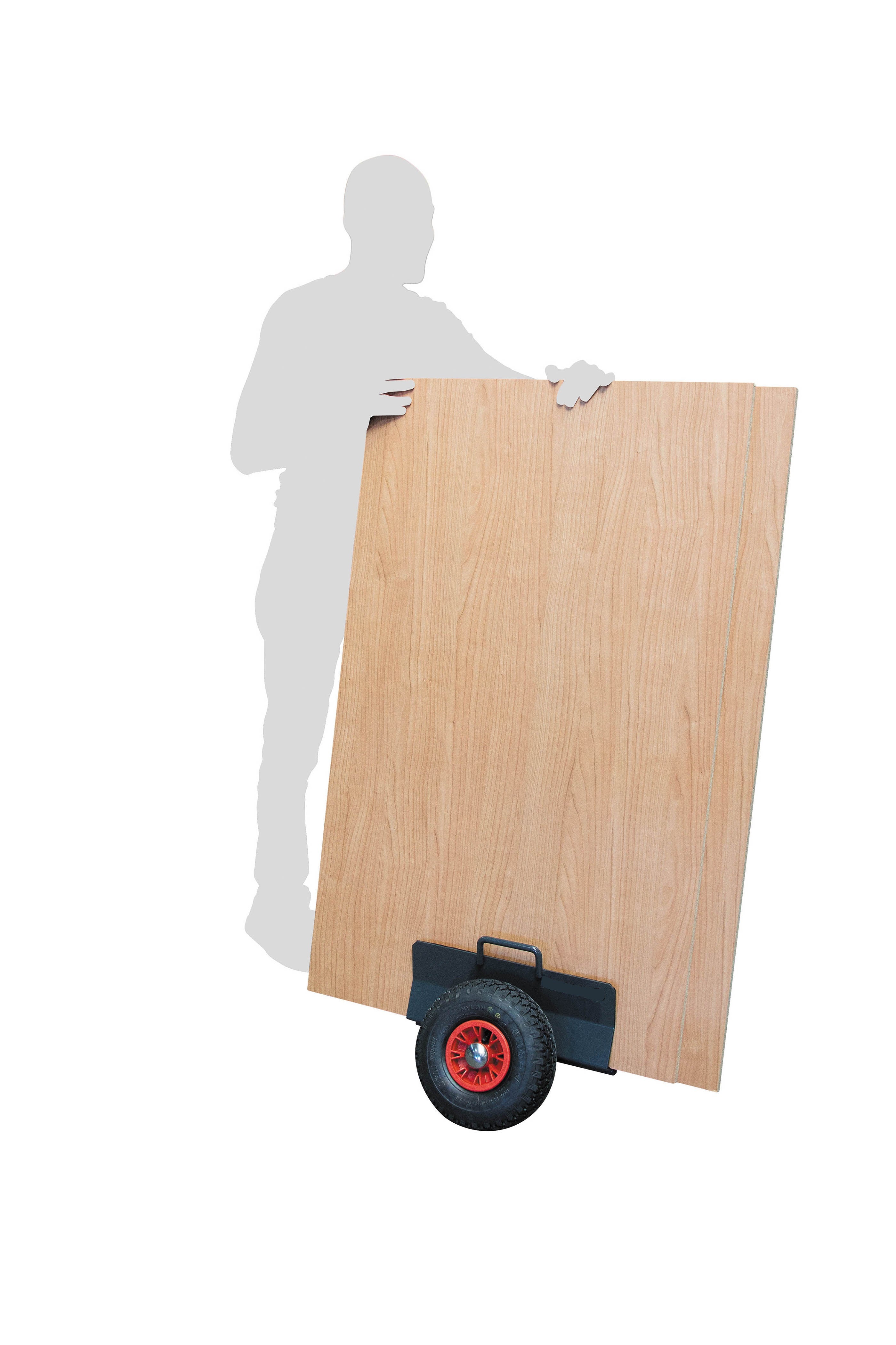 Roue chariot porte-panneaux