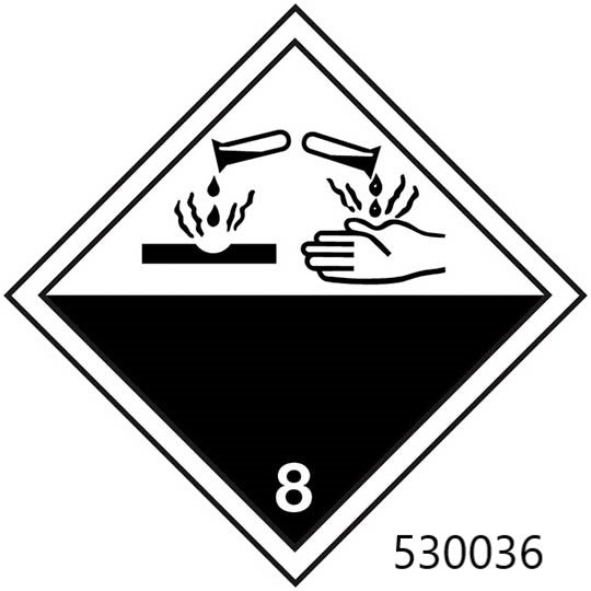 Étiquette matières dangereuses