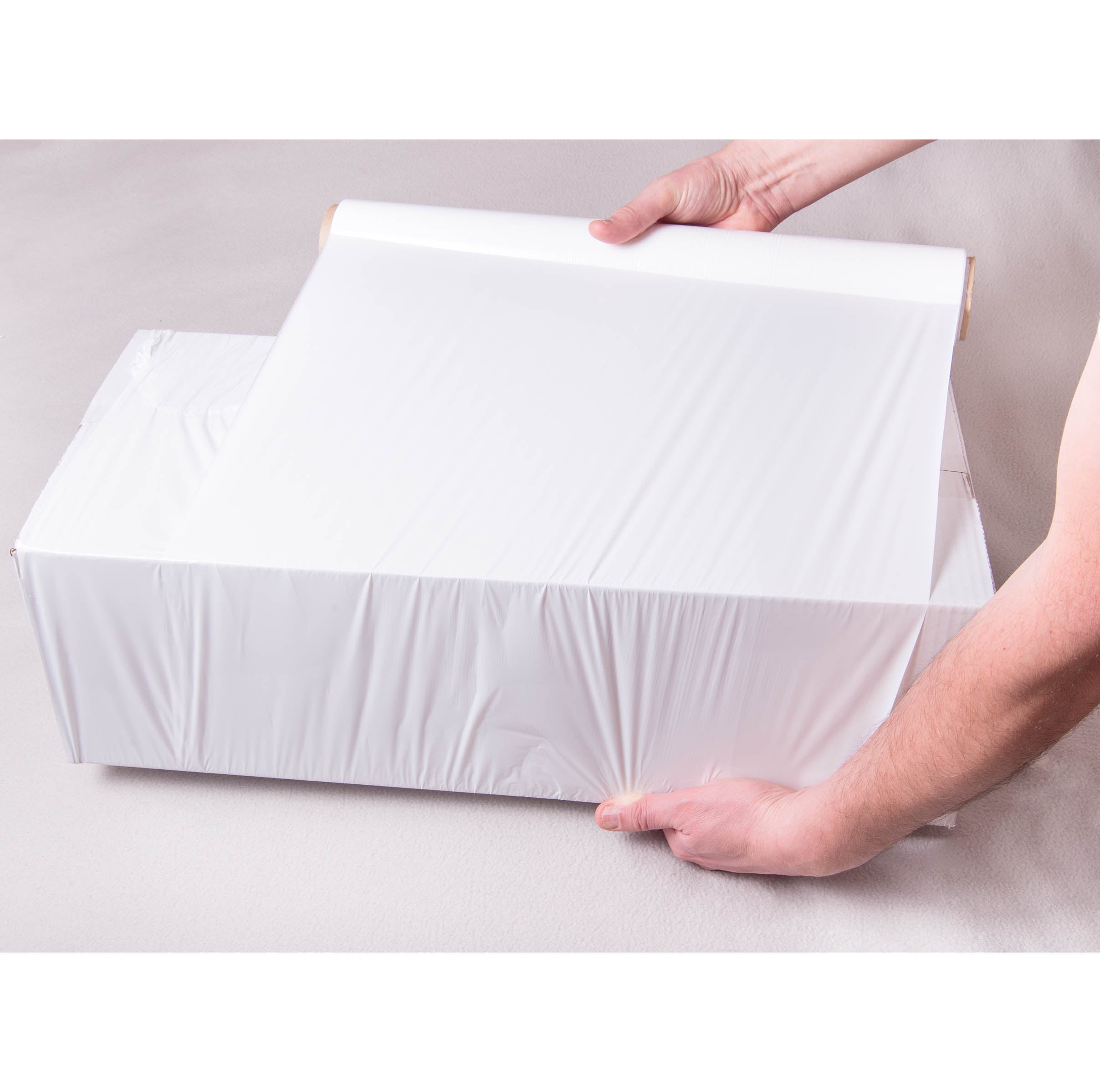 Film étirable manuel cast standard blanc opaque