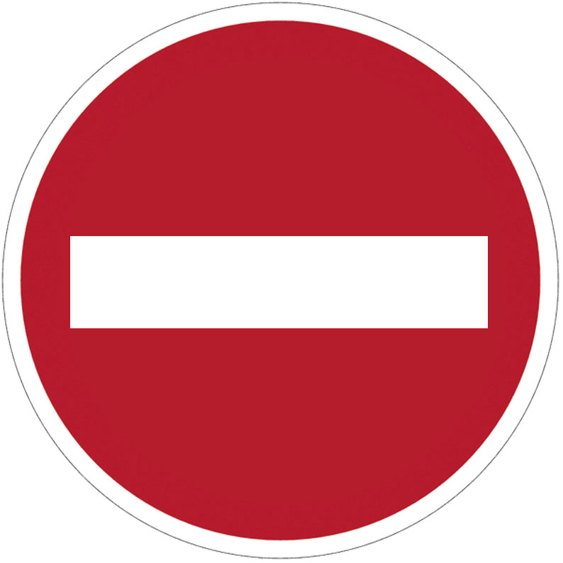 Panneau de signalisation sens interdit
