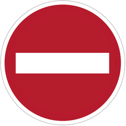 Panneau de signalisation sens interdit