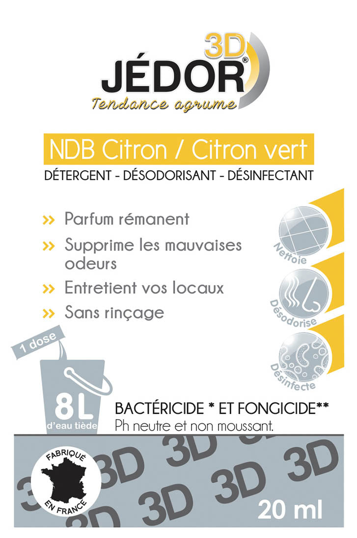 Détergent surodorant désinfectant 3D Jedor