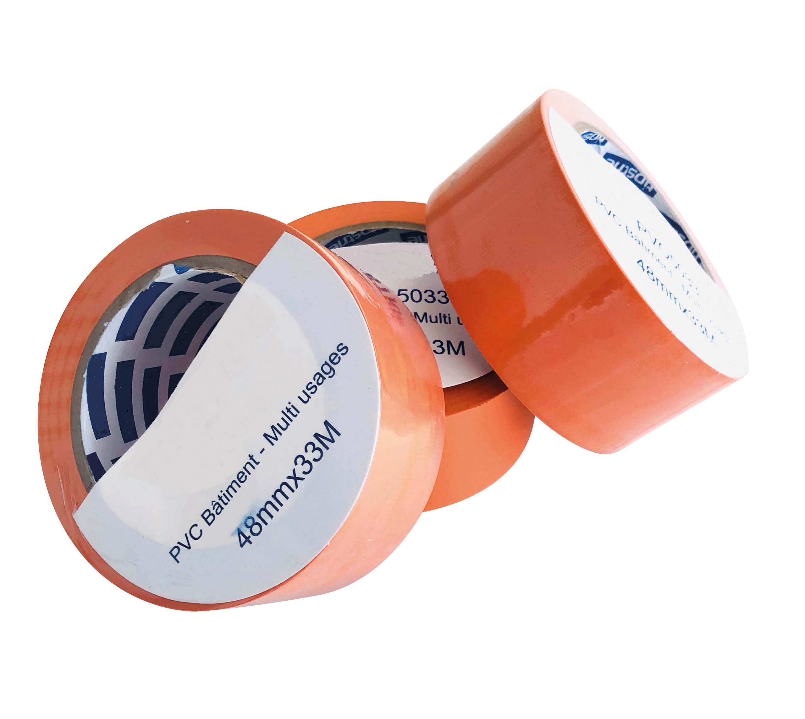 Ruban adhésif spécial bâtiment en pvc orange