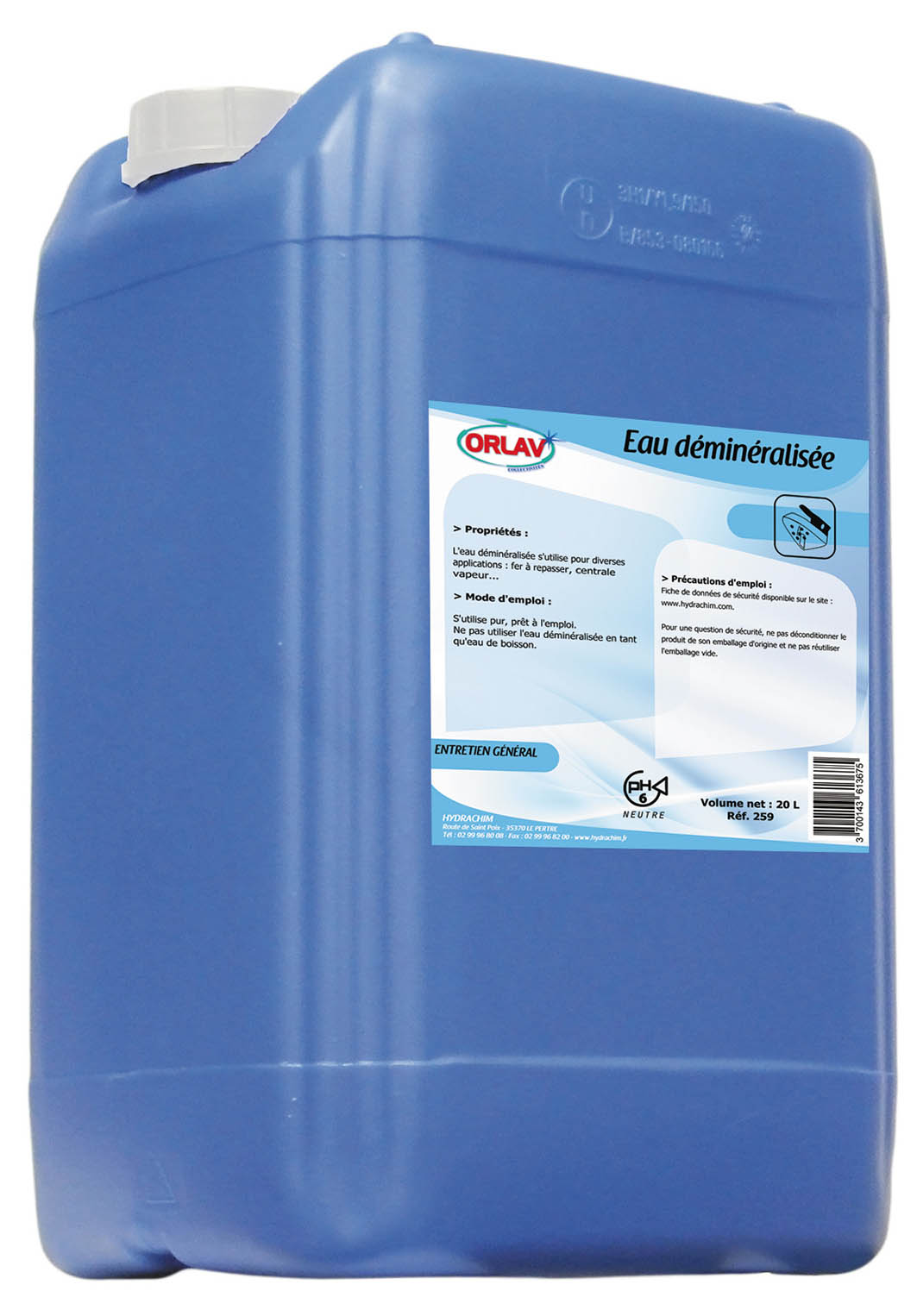 Eau déminéralisée