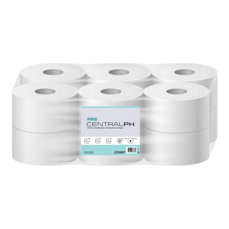 Papier hygiénique à dévidage central