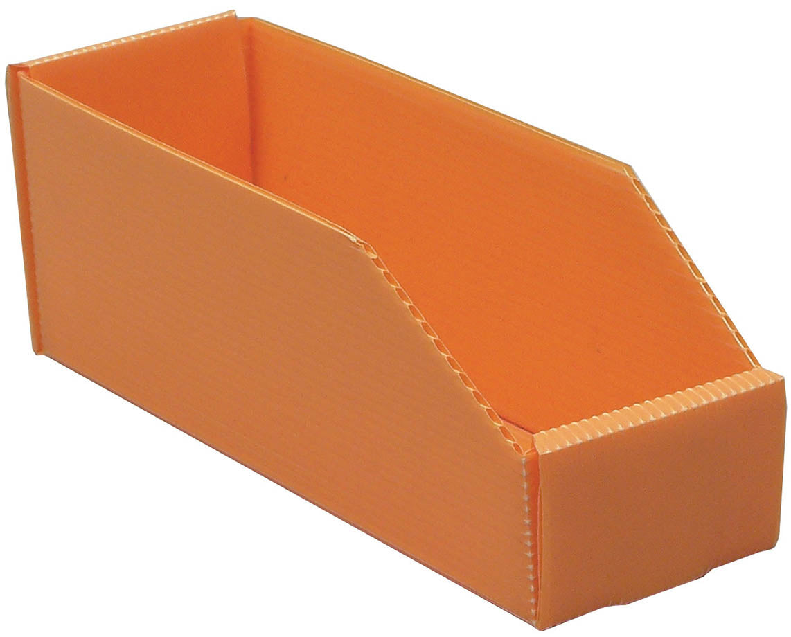 Bac à bec plastique alvéolaire orange