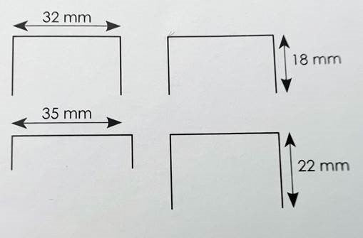 Agrafes standards