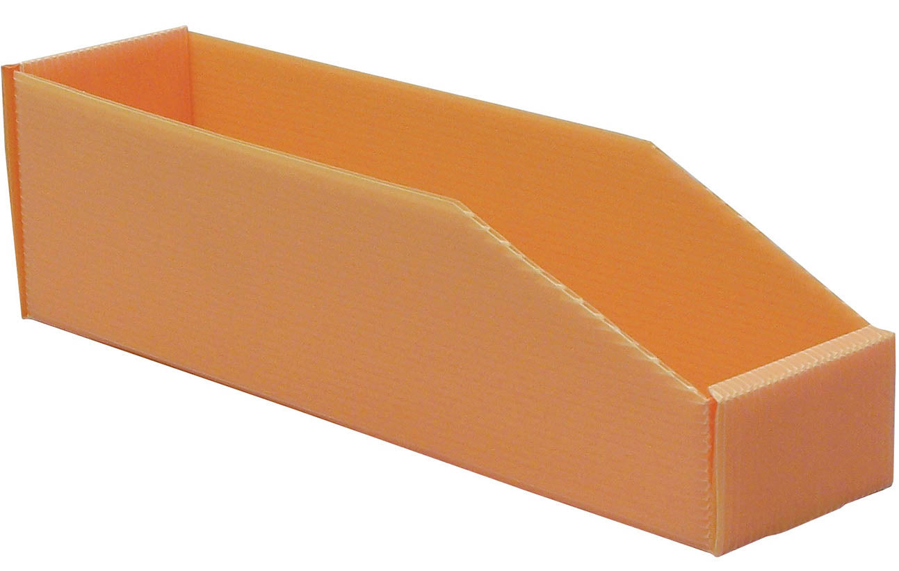 Bac à bec plastique alvéolaire orange