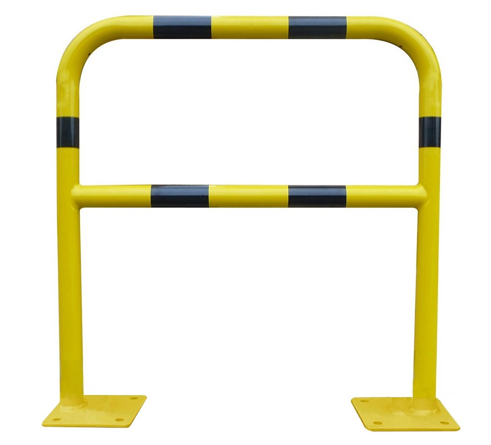 Barrière de sécurité acier jaune et noir 1000 x 1000