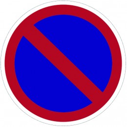 Panneau de signalisation stationnement interdit