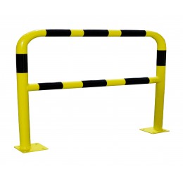 Barrière de sécurité acier jaune et noir 1500 x 1000