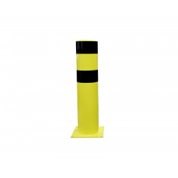 Poteau de protection jaune et noir 90 x 800