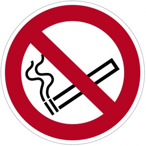 Panneau de signalisation fumer