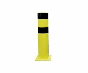 Poteau de protection jaune et noir 90 x 800