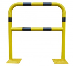 Barrière de sécurité acier jaune et noir 1000 x 1000